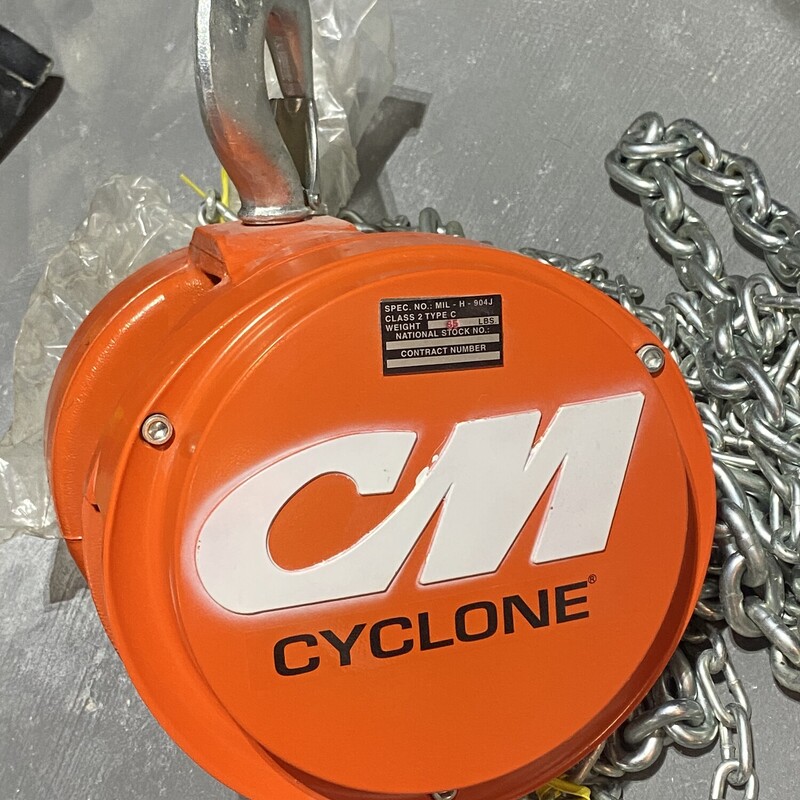 Chain Hoist, CM Cyclone, Size: 2ton

NEW!