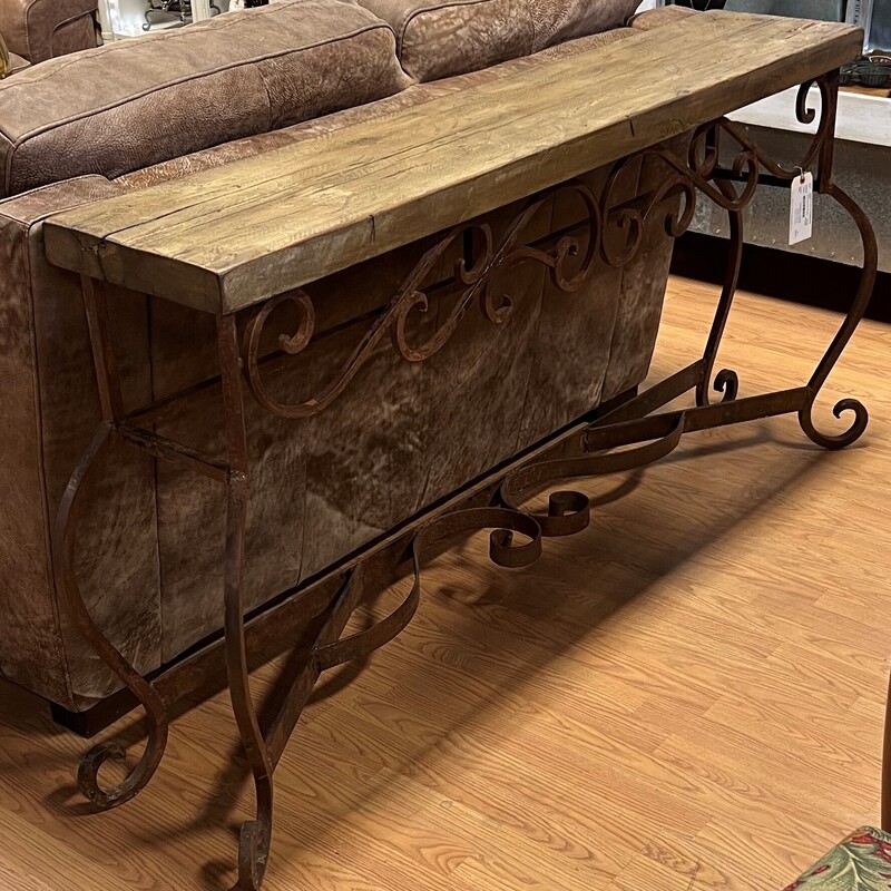 Iron & Wood Sofa Table