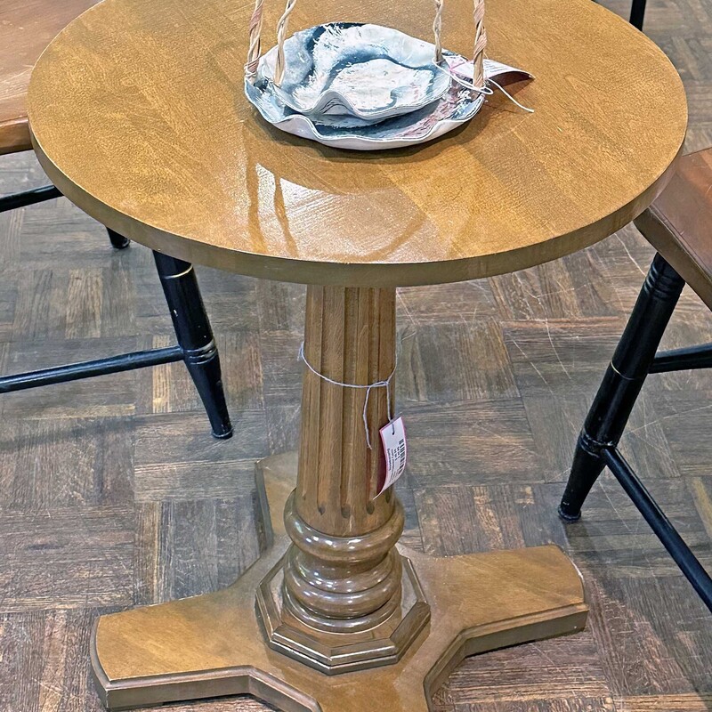 Wooden Pedestal Table
20 In Round x 24 In Tall.