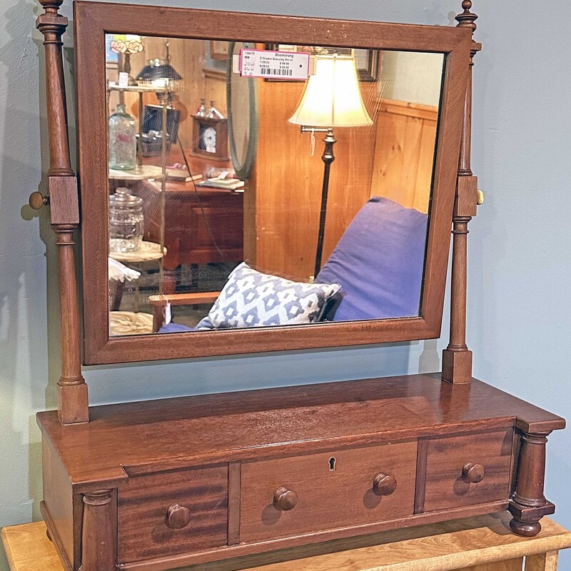 2 Drawer Dressing Mirror
Potthast Bros Furniture
Baltimore, MD

23 W x 26 H x 9 D