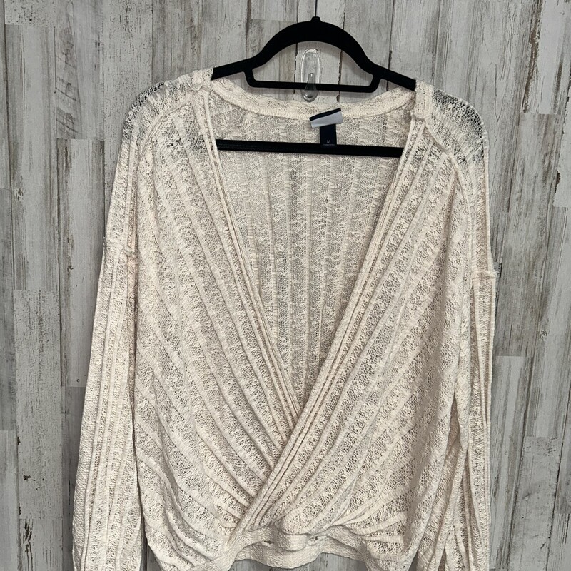 M Beige Knit Crossover To