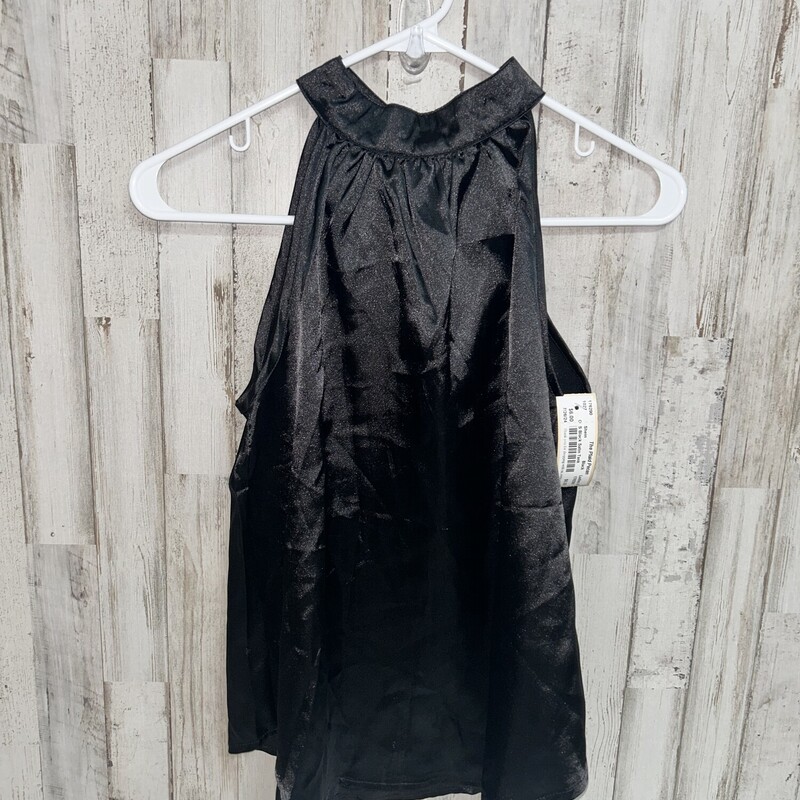 S Black Satin Tank