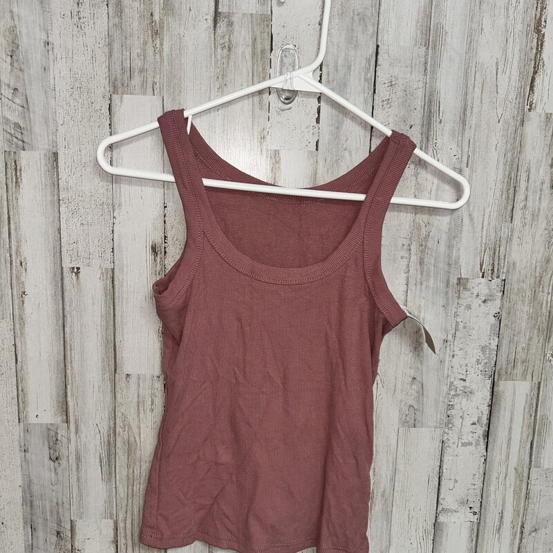 NEW S Mauve Ribbed Tank