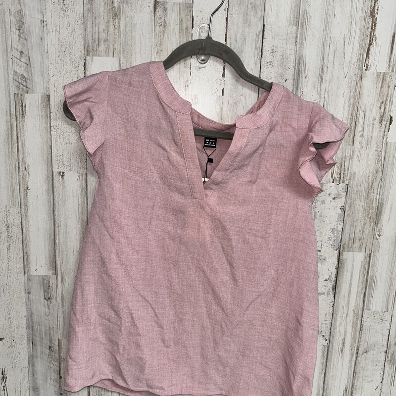 NEW M Pink Vcut Top