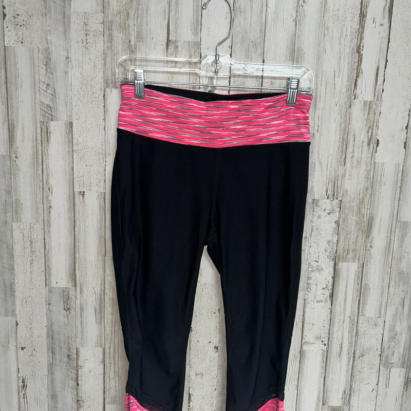 M Black/Pink Print Leggin, Black, Size: Ladies M