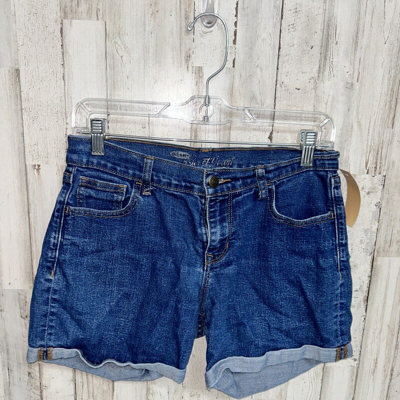 Sz2 Cuffed Denim Shorts, Blue, Size: Ladies S