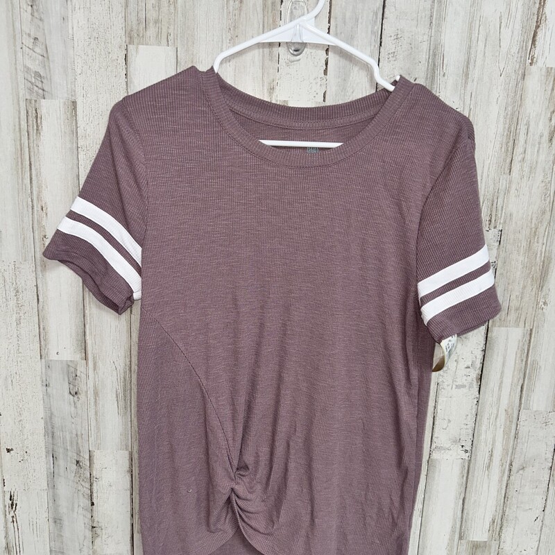 M Mauve Ribbed Jersey Tee, Pink, Size: Ladies M