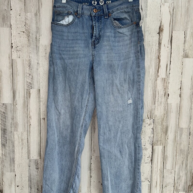 Sz7 Lt Denim Distress Jea