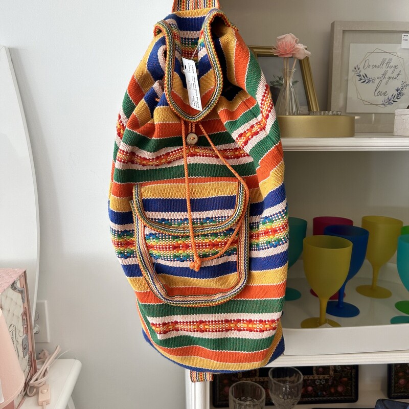 Mexican Style Backpack, Multi