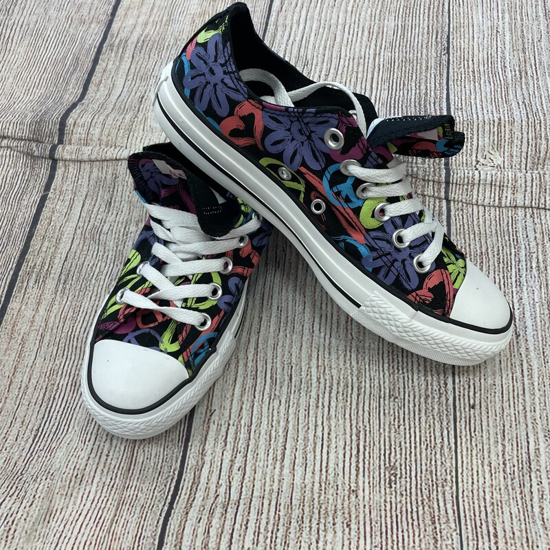 New Converse Shoes, Black, Size: 7