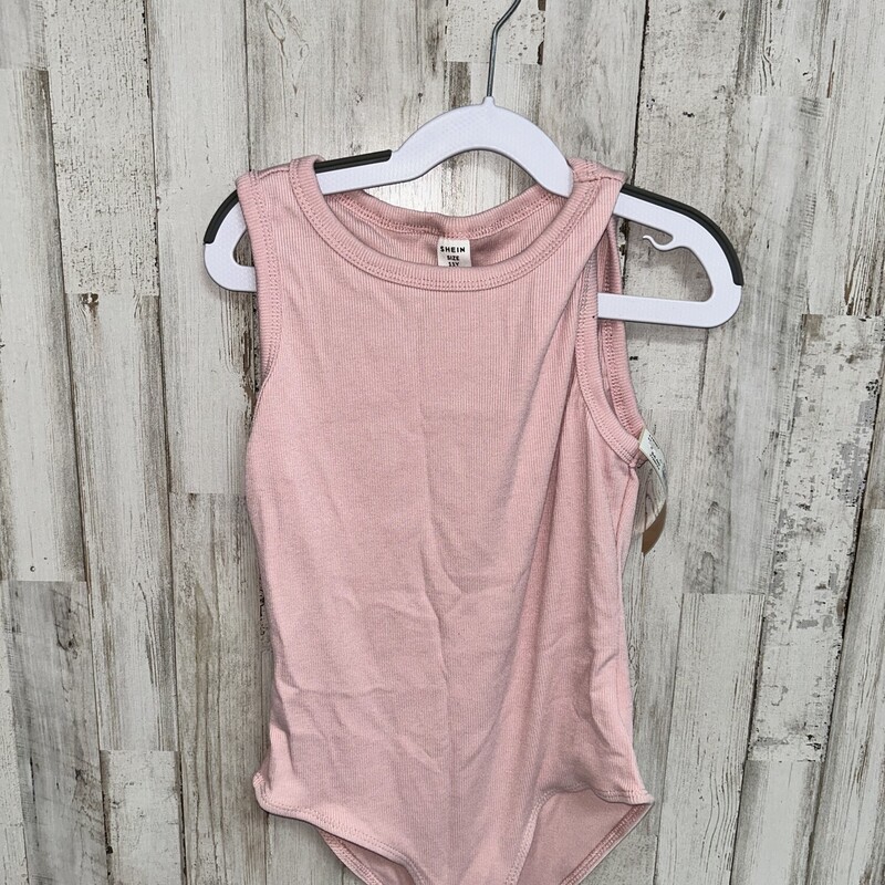 11 Pink Ribbed Body Suit
