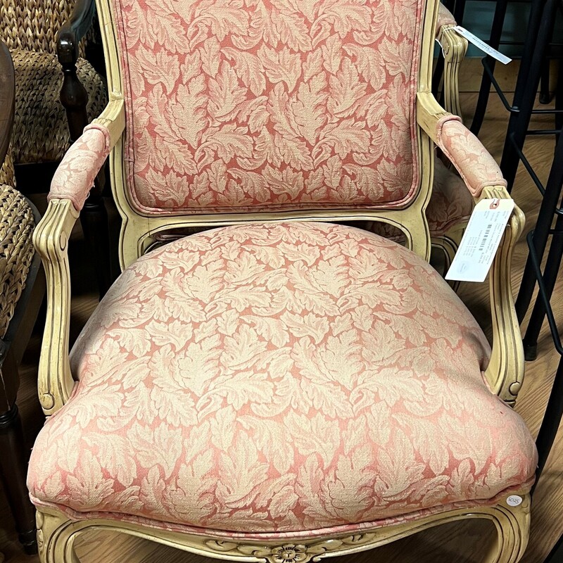 French Style Wood &Fabric, White, Pink