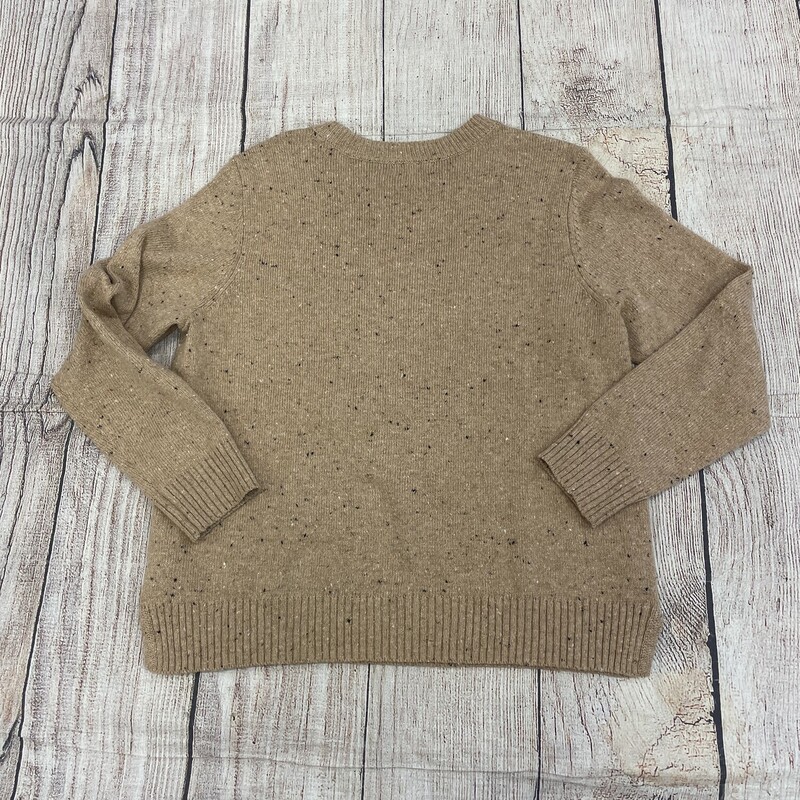 C Club sweater long sleeve tan with black flexs. This has a picture with a fox on the front. size large P