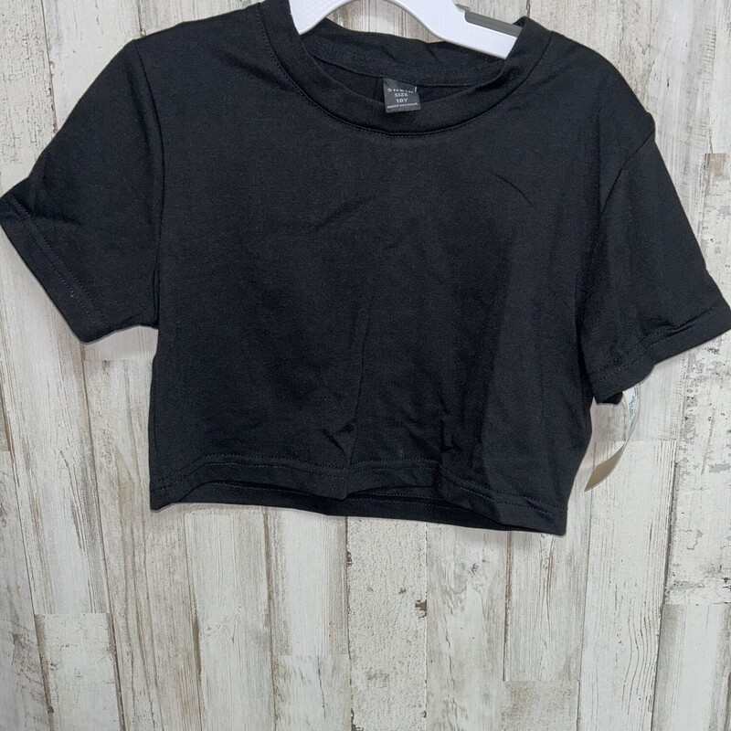 10 Black Cropped Tee