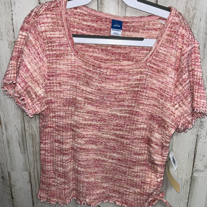 10/12 Pink Print Knit Top