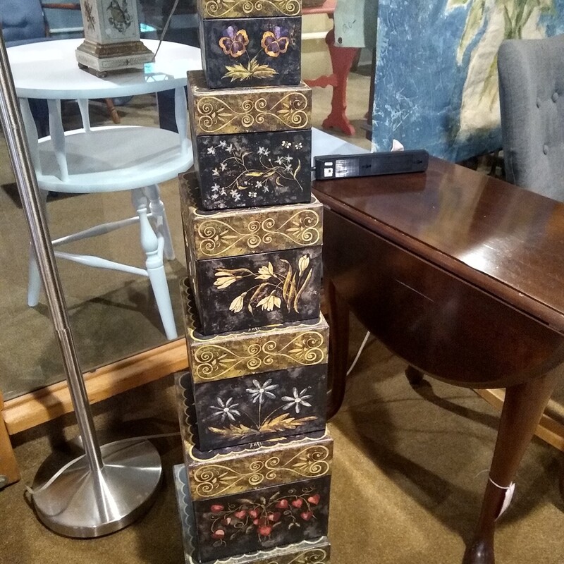 Set Of 7 Decorative Boxes