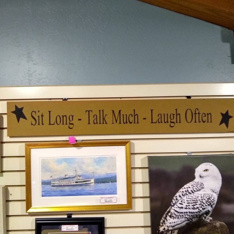 Sit Talk Laugh Sign