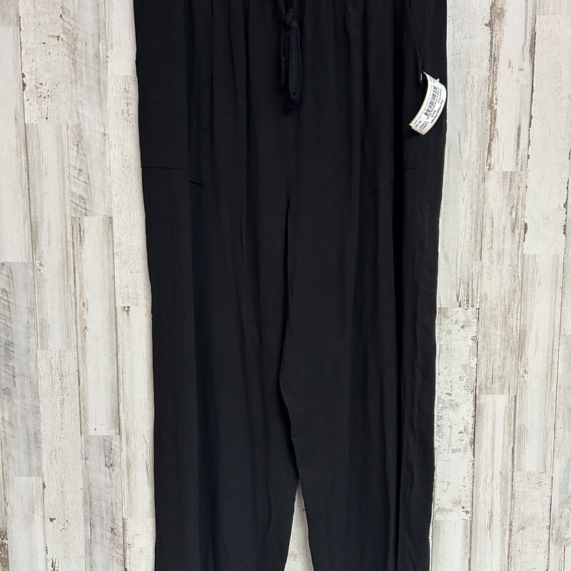 2X Black Drawstring Pants