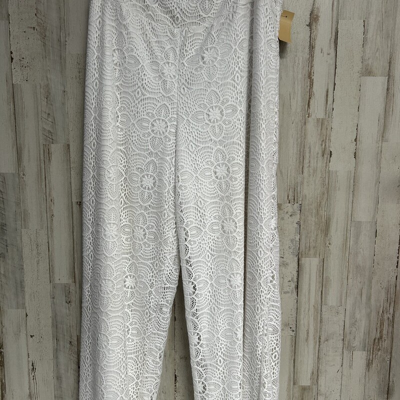 18/20W White Lace Pants