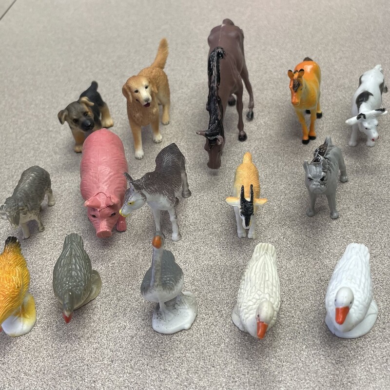 Assorted Farm Animals, Multi, Size: 15 Pcs