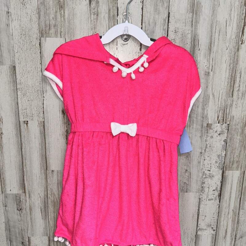 4T Hot Pink Coverup, Pink, Size: Girl 4T