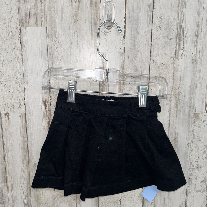 2T Black Pull On Skirt