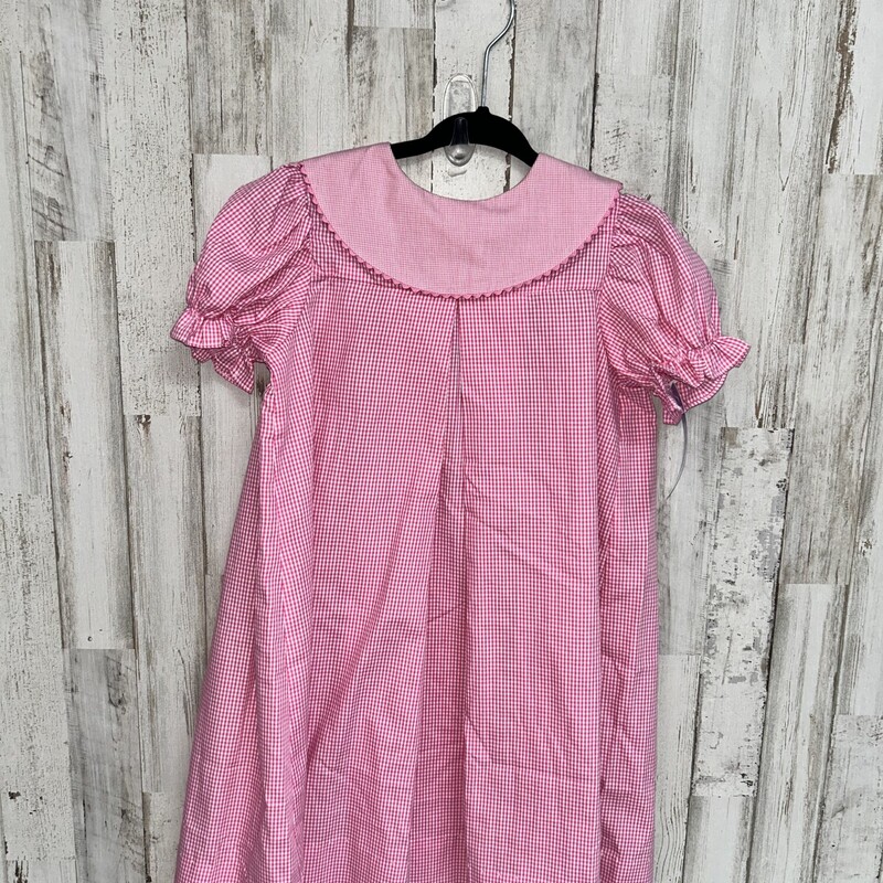 3 Pink Plaid Collar Dress