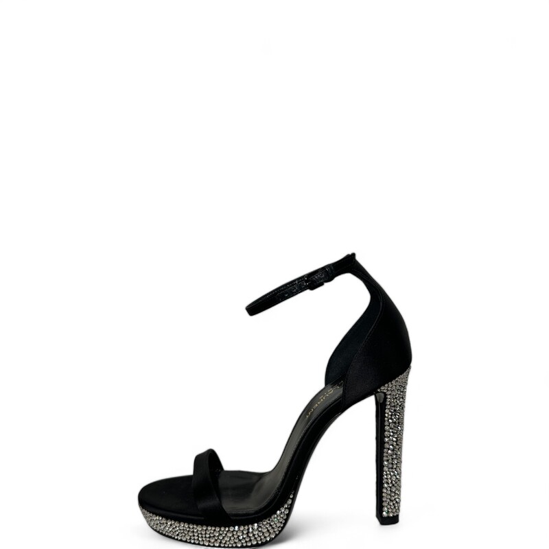 Saint Laurent Hall, Black, Size: 36
Satin Crystal Heels
Heel Height: 5