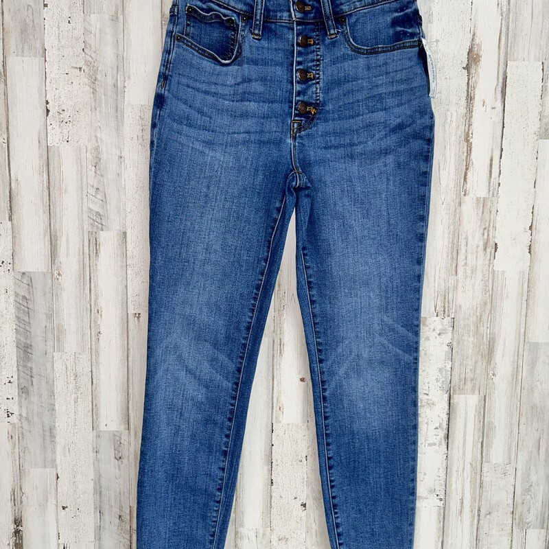 Sz28 Hi Rise Skinnies, Blue, Size: Ladies M