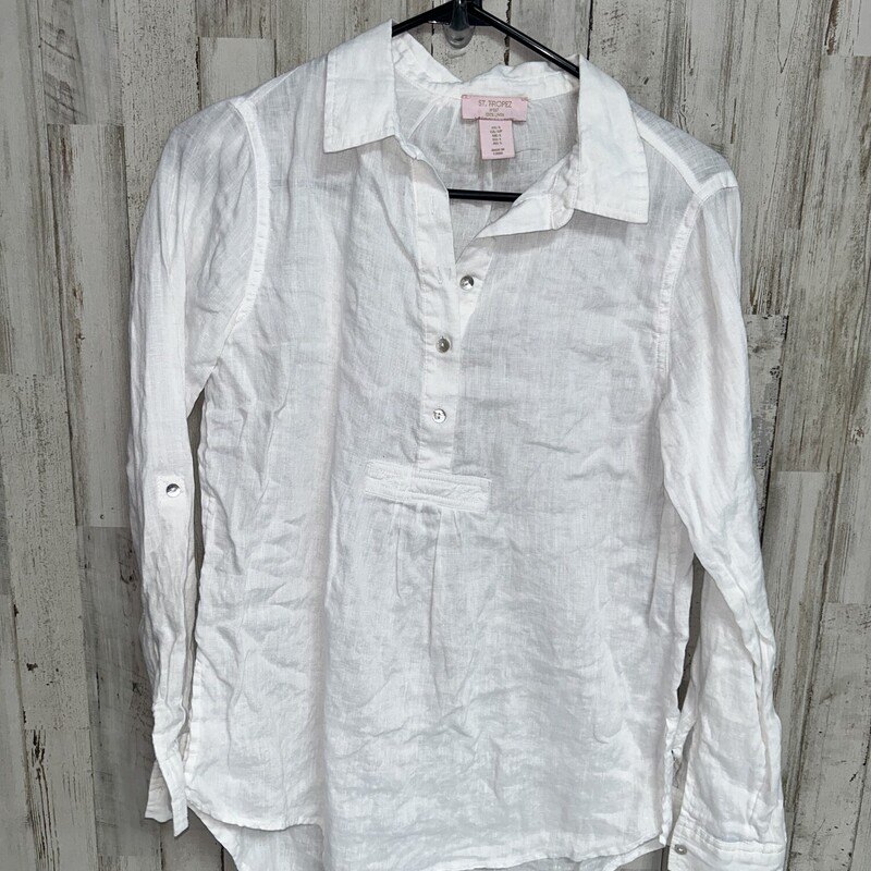 S White Linen Button Up