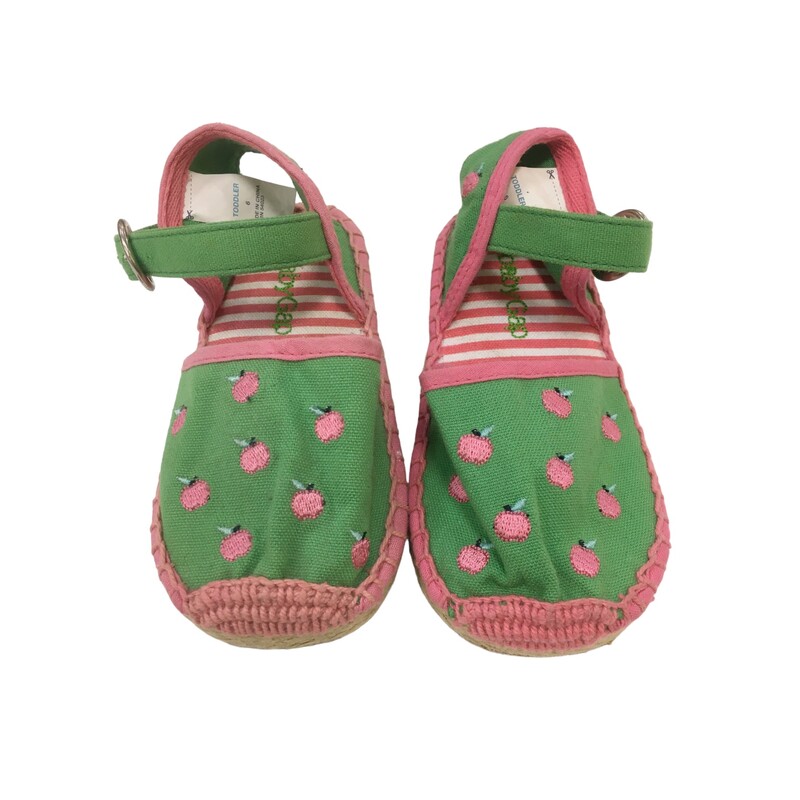 Shoes (green/pink/apples), Girl, Size: 6

Located at Pipsqueak Resale Boutique inside the Vancouver Mall or online at:

#resalerocks #pipsqueakresale #vancouverwa #portland #reusereducerecycle #fashiononabudget #chooseused #consignment #savemoney #shoplocal #weship #keepusopen #shoplocalonline #resale #resaleboutique #mommyandme #minime #fashion #reseller

All items are photographed prior to being steamed. Cross posted, items are located at #PipsqueakResaleBoutique, payments accepted: cash, paypal & credit cards. Any flaws will be described in the comments. More pictures available with link above. Local pick up available at the #VancouverMall, tax will be added (not included in price), shipping available (not included in price, *Clothing, shoes, books & DVDs for $6.99; please contact regarding shipment of toys or other larger items), item can be placed on hold with communication, message with any questions. Join Pipsqueak Resale - Online to see all the new items! Follow us on IG @pipsqueakresale & Thanks for looking! Due to the nature of consignment, any known flaws will be described; ALL SHIPPED SALES ARE FINAL. All items are currently located inside Pipsqueak Resale Boutique as a store front items purchased on location before items are prepared for shipment will be refunded.