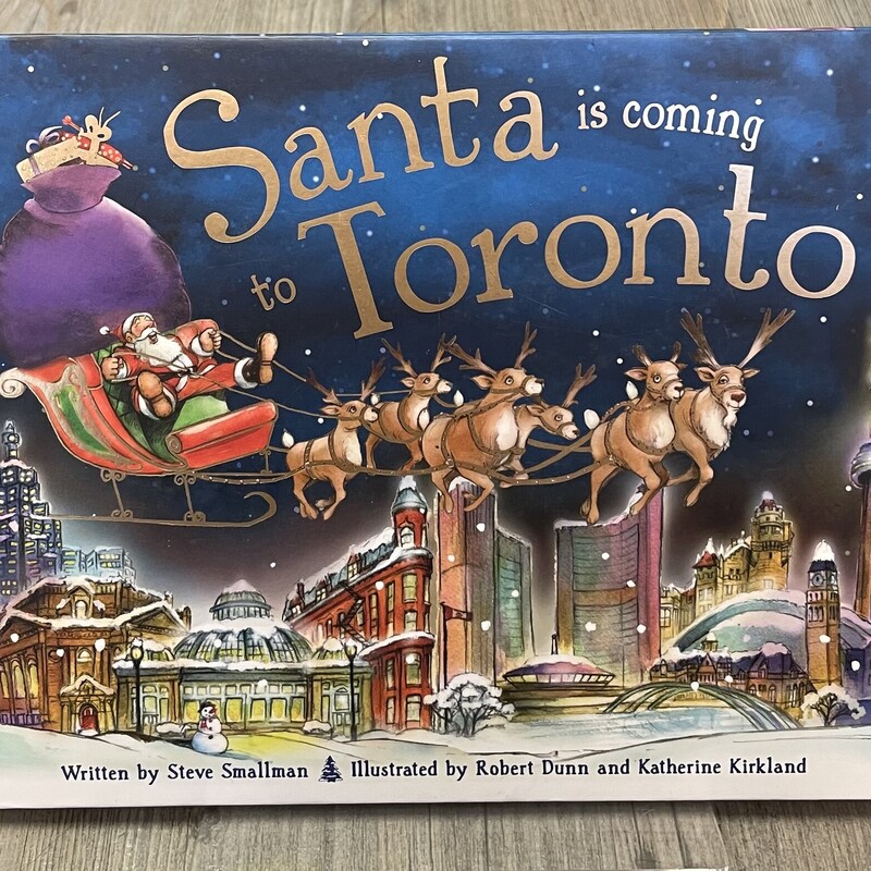 Santa Is Coming Toronto, Multi, Size: Hardcover