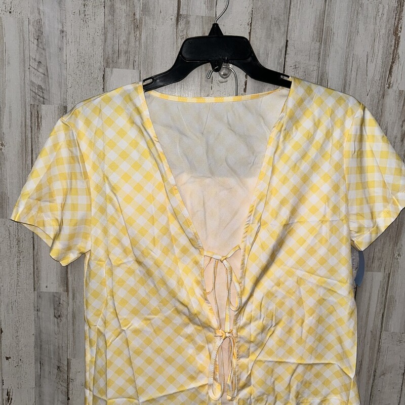 M 2pc Yellow Plaid Set