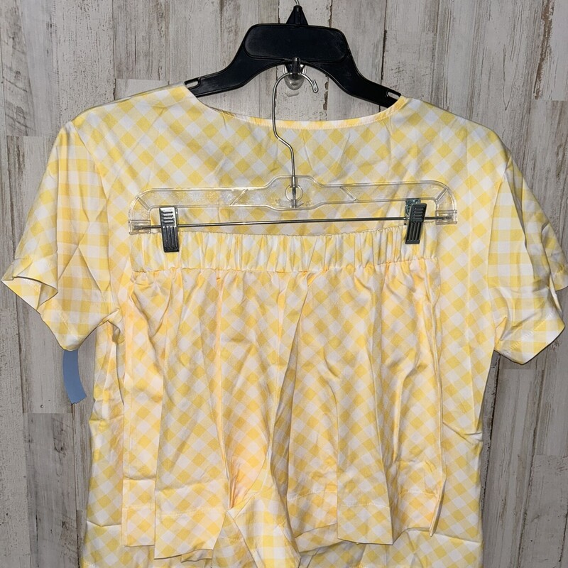 M 2pc Yellow Plaid Set, Yellow, Size: Ladies M