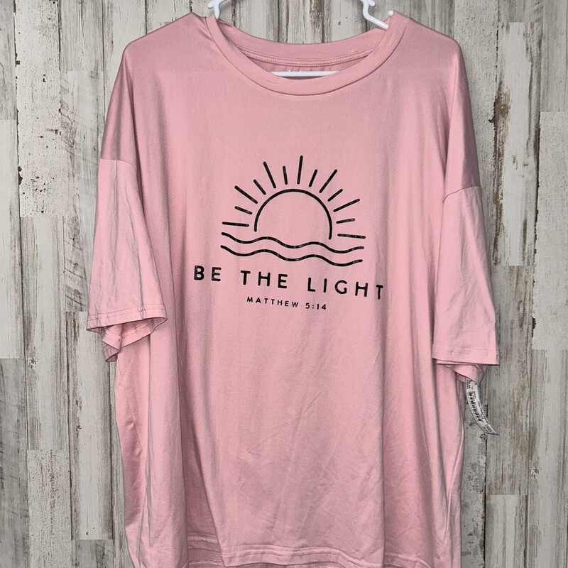 XL Pink Be The Light Tee