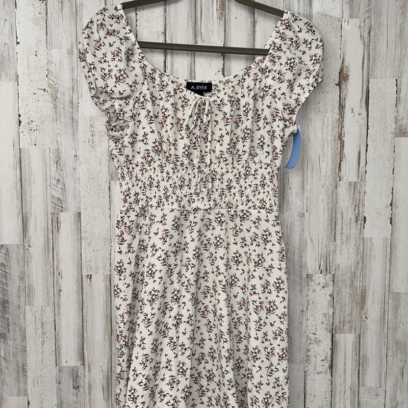 M Beige Floral Smock Wais