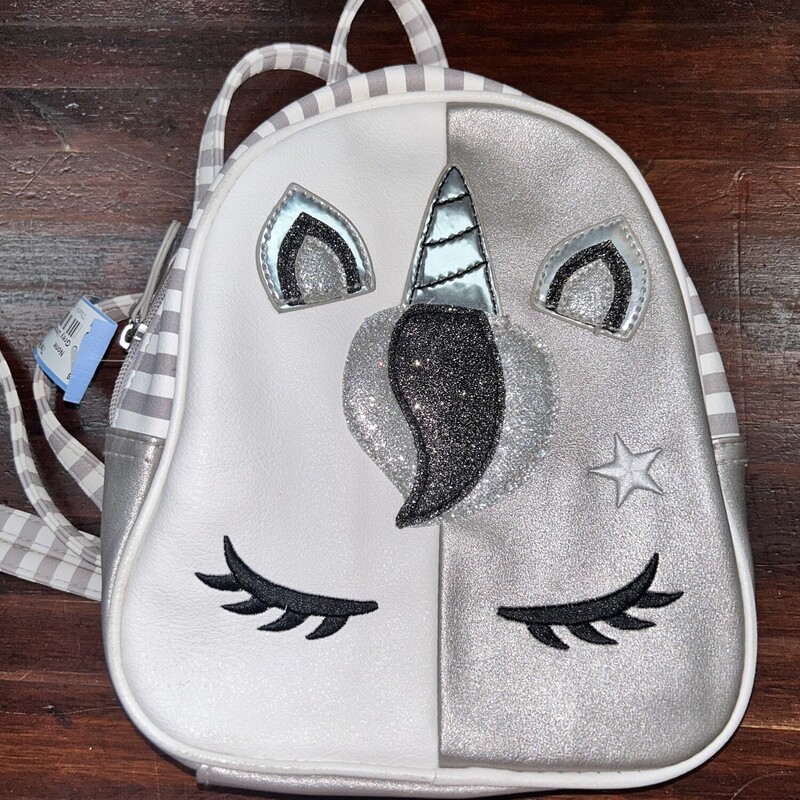 Grey Unicorn Backpack