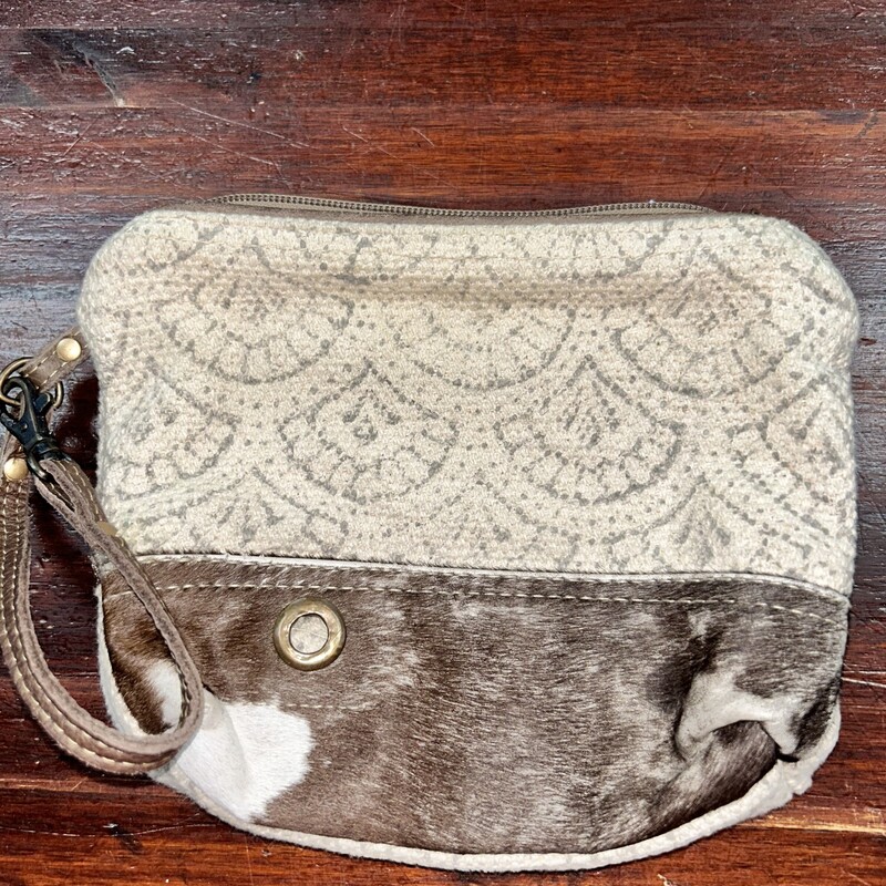 Cowhide Wristlet