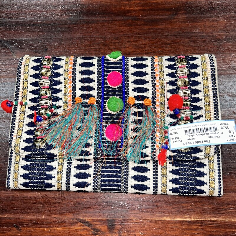 Woven Beaded Clutch