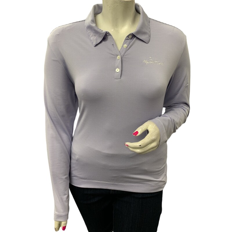 Nike Golf Top LS, Prple/wh, Size: XL