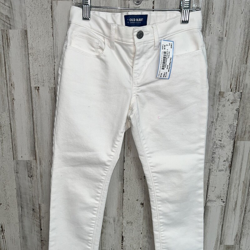 8 White Skinny Jeans, White, Size: Girl 7/8