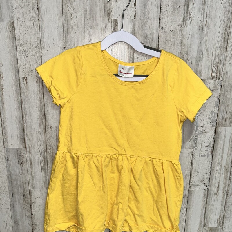 8 Yellow Peplum Tee