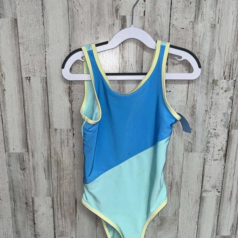 7/8 Blue Colorblock Swim