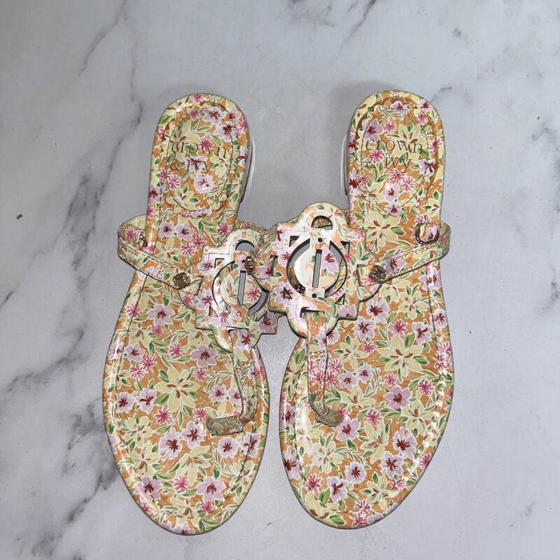 Y3 Yellow Floral Sandals, Yellow, Size: Shoes Y3