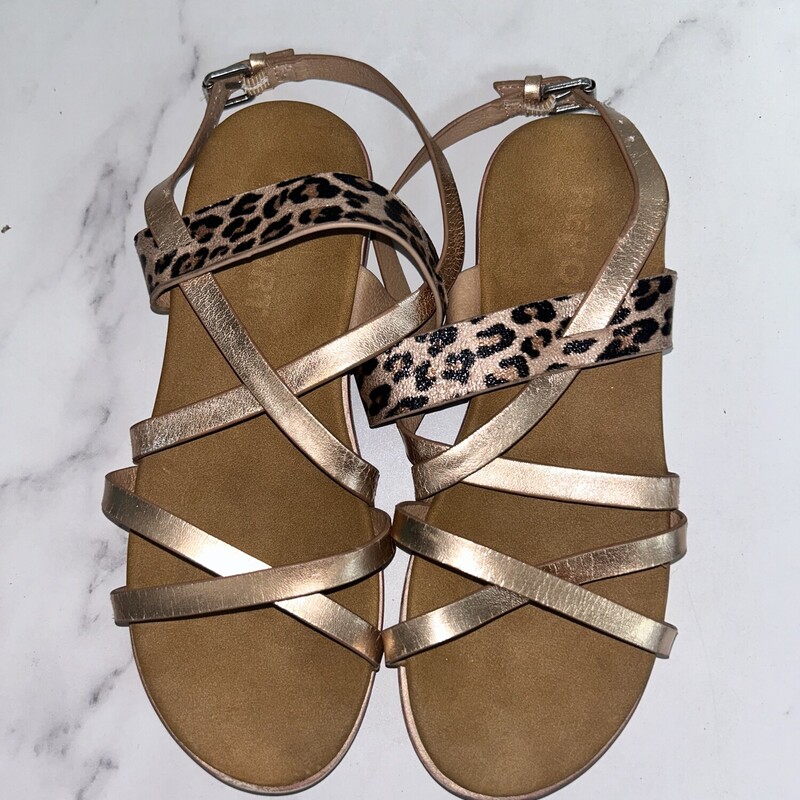 Y2 Rose Gold Strap Sandal