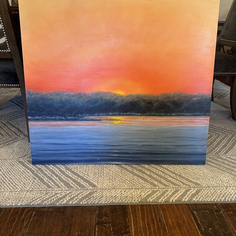 Sunrise by Local Artist Kirsten Hagen - Oil on Canvas

Size: 36x36