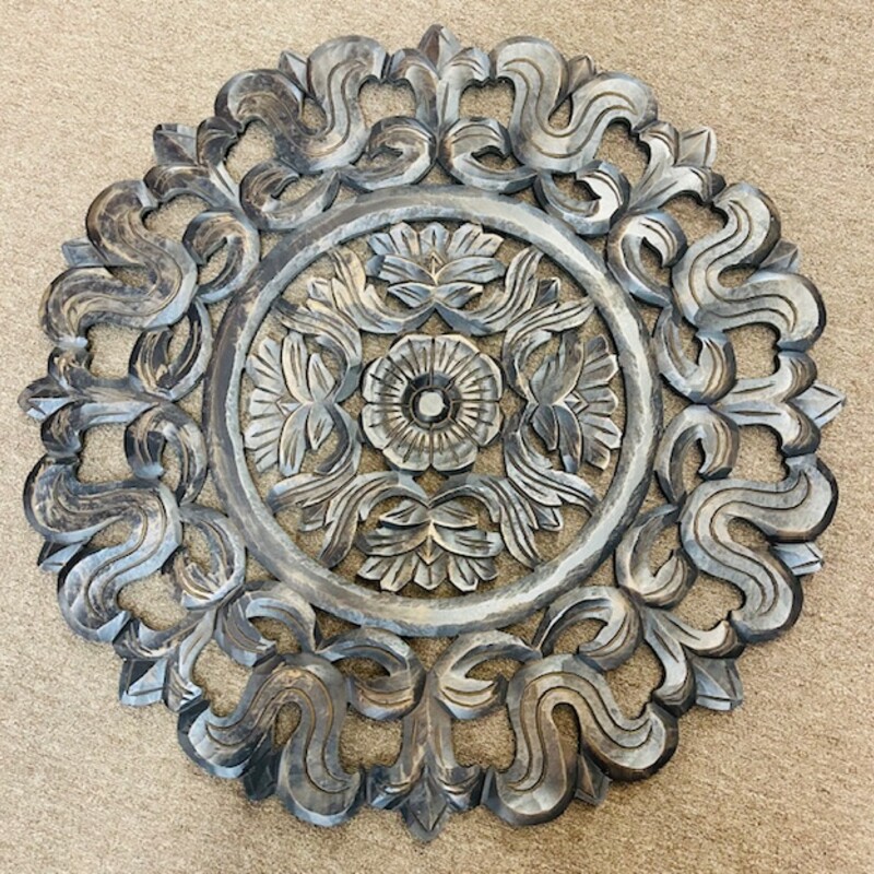 Wood Floral Wall Medallion
Brown Size: 29diameter