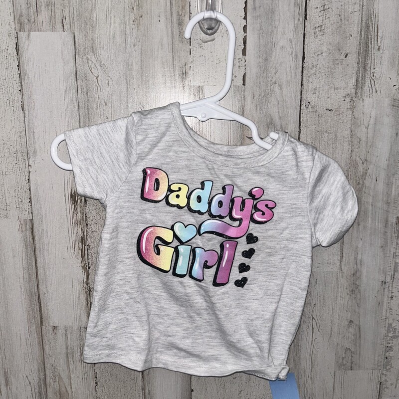 6/9M Grey Daddys Girl Tee