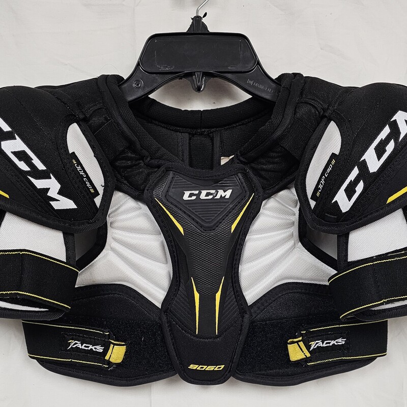 CCM Tacks 9060 Junior Hockey Shoulder Pads, Size: Jr Small, pre-owned, for players 4ft 4in-4ft 8in in height