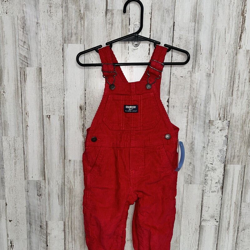 NEW 12M Red Corduroy Over, Red, Size: Boy 12-24m